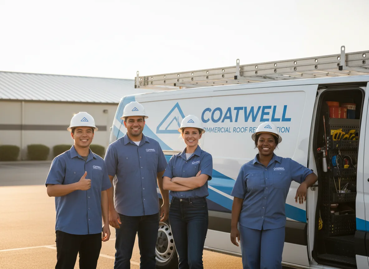 Commercial roof coating company in Claremont, MN