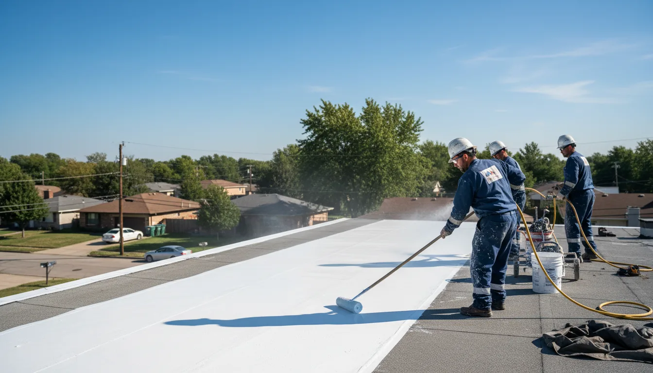 Commercial roof coating in Claremont, MN near me